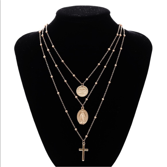 New Item ✨ Layered Cross Pendant Necklace ❤️✨ - Picture 2 of 5